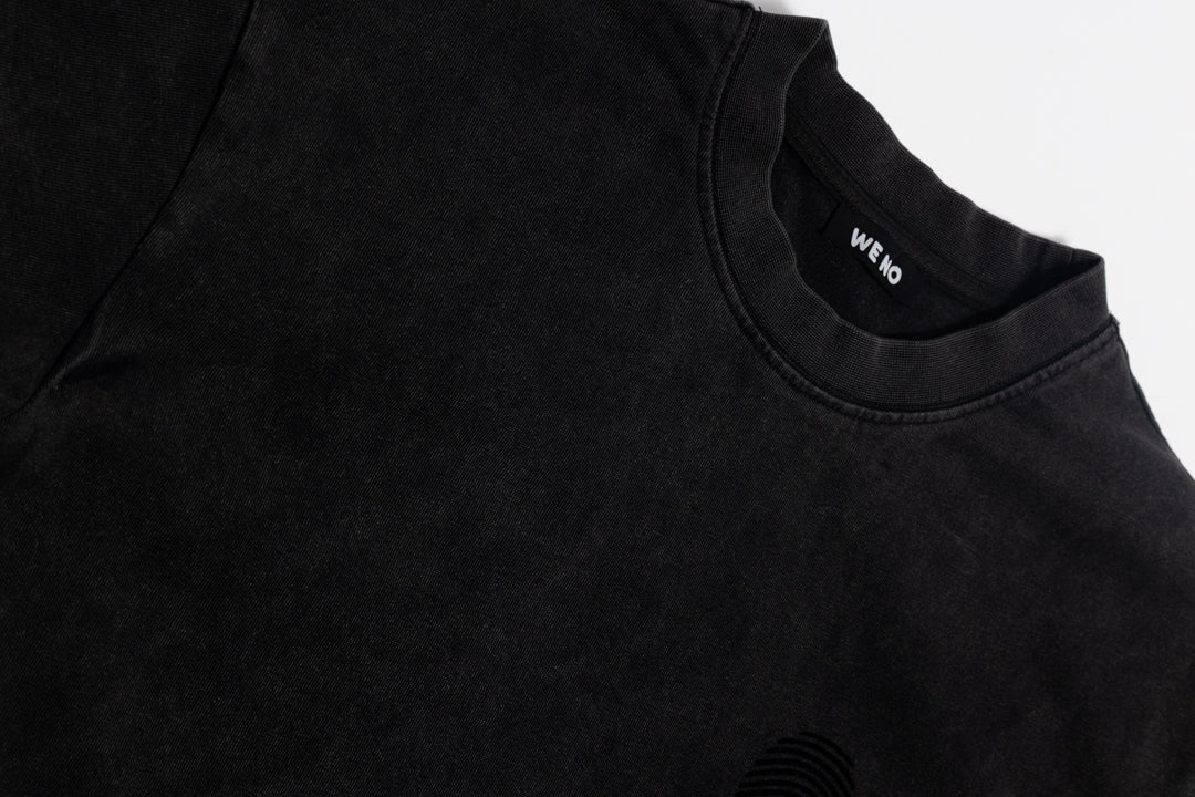 T - SHIRT "TWIN" BLACK WASHED in M - von WE - NO | Jetzt bei WE - NO erhältlich!