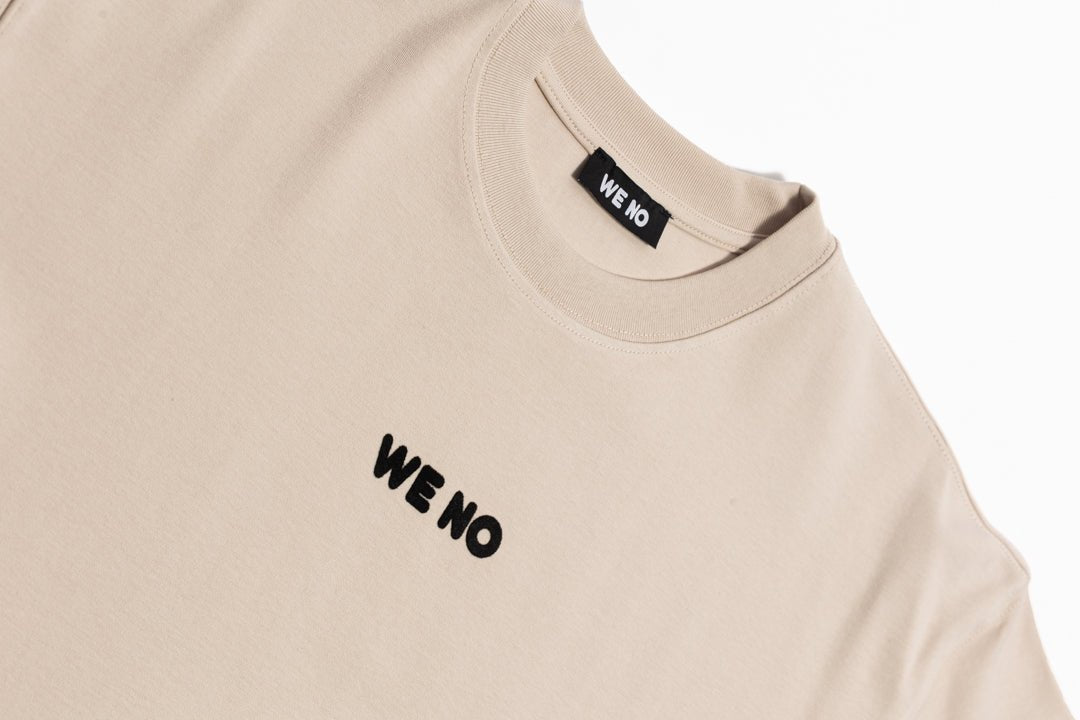 T - SHIRT "UNITY" BEIGE in M - von WE - NO | Jetzt bei WE - NO erhältlich!