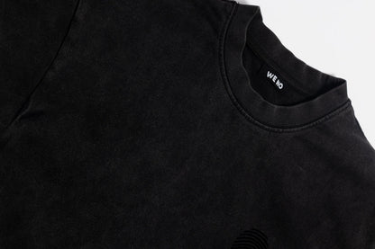 T - SHIRT "TWIN" BLACK WASHED in M - von WE - NO | Jetzt bei WE - NO erhältlich!