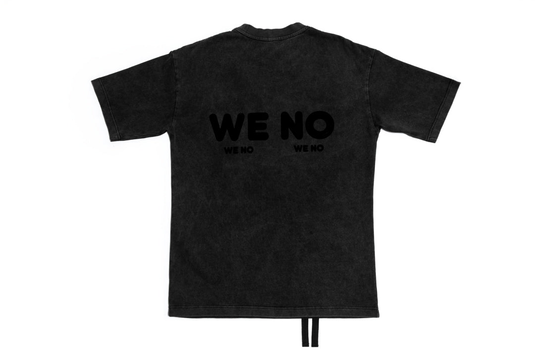 T-SHIRT "TWIN" BLACK WASHED